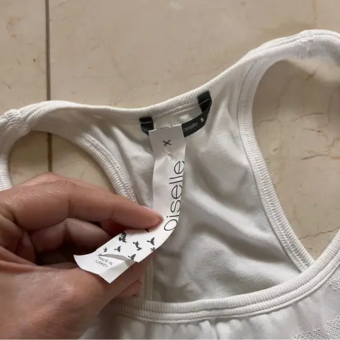Oiselle White Racerback Tank Top Sz Small