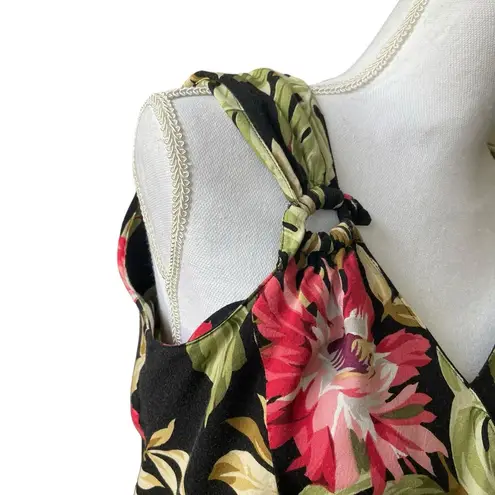 Scarlett Women Sheath Dress Maxi 10 Floral Cruisewear Resort Tropical Cottage