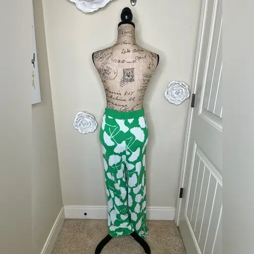 Diane Von Furstenberg X Target Ginkgo Green Sweater Knit Wide Pants Sz XXL