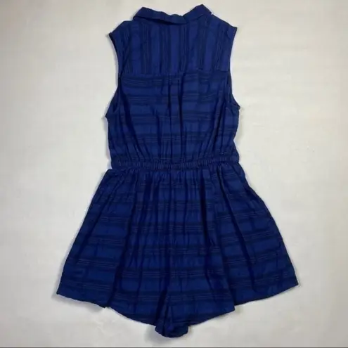 Cooperative Joey Striped Tie-Front Cutout Romper