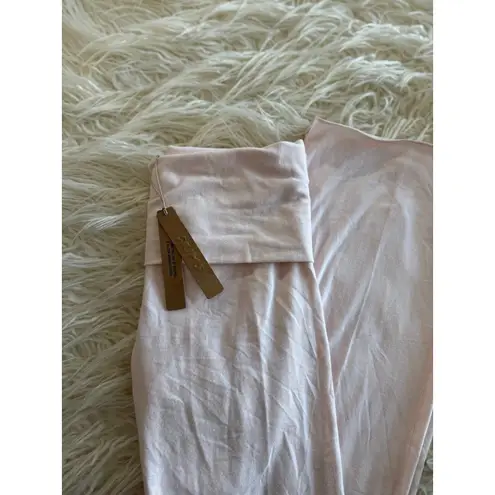 SKIMS Cotton Jersey Foldover Pant Barely Pink Size Small