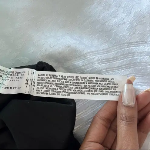 Endless Rose Faux Leather Pleated Midi Skirt in Black