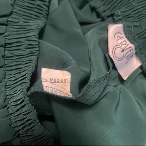 Vintage Cervelle Maxi Forrest Green Skirt Dark Academia Size Medium Pull On