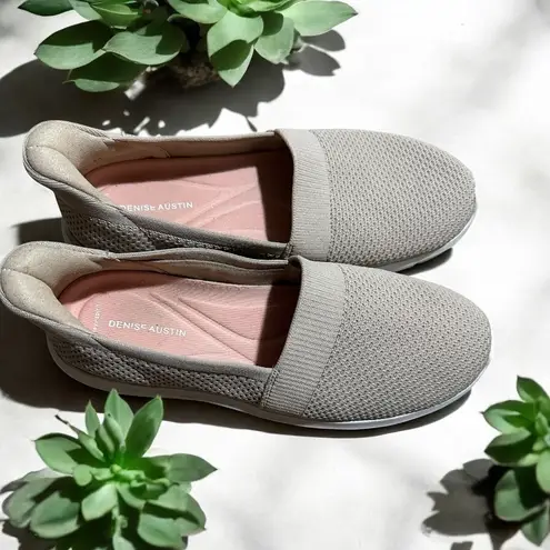 Easy Spirit Denise Austin Beige Slip On Walking Shoes Comfort Casual Sneakers 8W