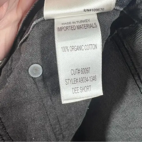 AGOLDE  Faded‎ Black Skater Grunge Dee Denim High Rise Shorts