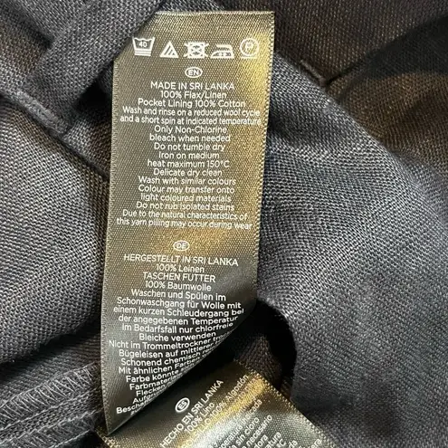 Hobbs London Jacqui Wide Leg Linen Trousers Size 4 NWT