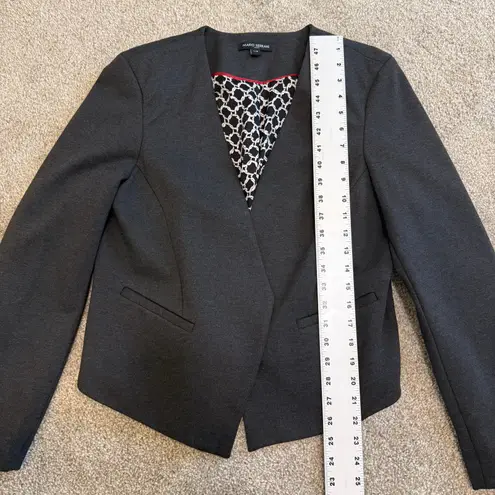 Mario Serrani large open front asymmetrical jacket blazer C1 2375