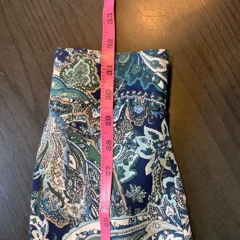 Roz & Ali Roz & Ali Paisley Blouse Tie Front Long Sleeve Button Down Top 3X Office Church