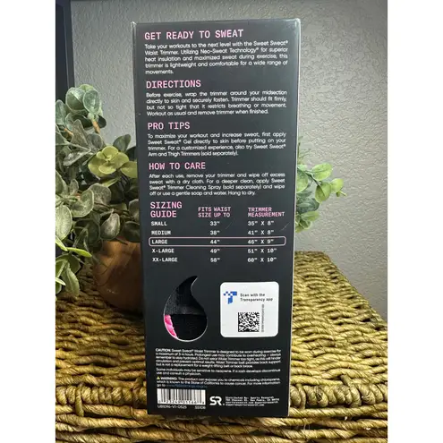 Sweet Sweat Large Waist Trainer Black