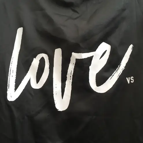 Victoria's Secret VS Black Love Silk Kimono Robe