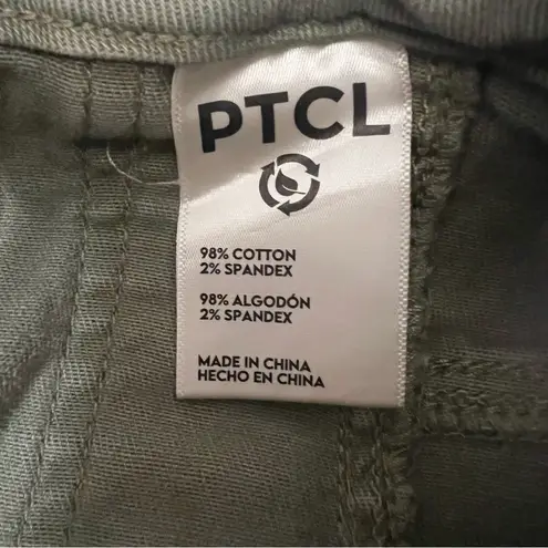 PTCL Jade High Rise Cargo Pants Green Size 30 Cotton Straight Leg