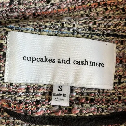 Cupcakes & Cashmere Canter Tweed Moto Jacket Pink