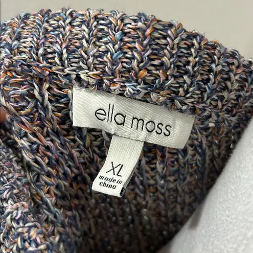 Ella Moss Multicolor Knit Sleeveless Tunic Sweater Top Women’s XL
