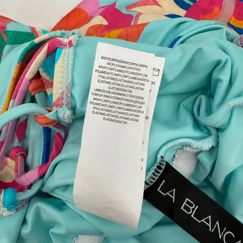 La Blanca Swimsuit SZ 8 NWT Island Goddess Off Shoulder One Piece Breezy Beauty