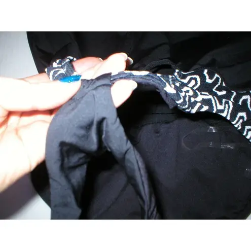 Seafolly New Womens US 6 NWT AUS 10 Black White Swim Hot Yoga Active Top Tankini