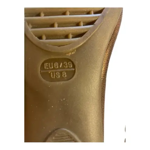 The Flexx Bon Plush Rose Toe Flat Bronze
Leather US 8 EU 39 Gold