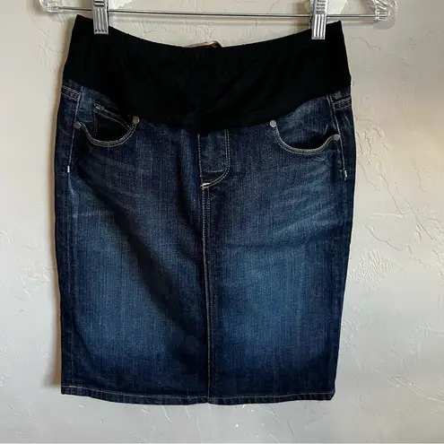 Paige  Maternity Rebel Without A Cause Larchmont Denim Skirt