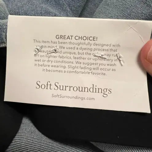 Soft Surroundings The Ultimate Braided Knot Ankle Jeans Plus Pull On Size 3X 24W