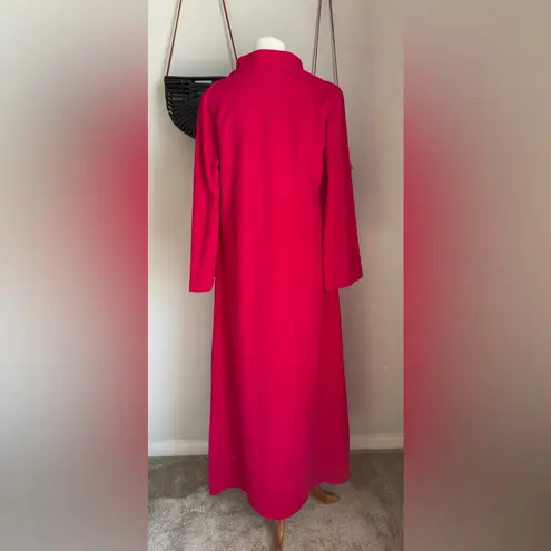 Vintage David Brown California Pink Maroon Lounge Wear, Size Large