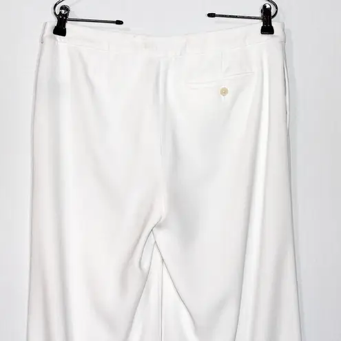 Ralph Lauren  White Wide Leg Trouser Pants Size 12P