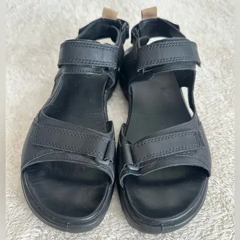 Ecco Black  sandals size 8 Offroad Black Leather Sport