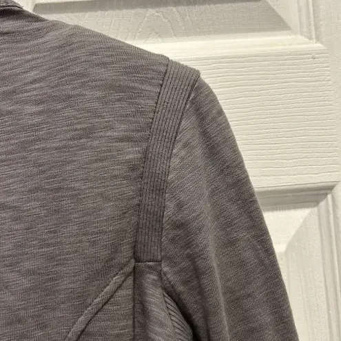 Armani Exchange A/X Armani‎ Exchange Gray Button Up Moto Jacket Women’s Size Small Cotton