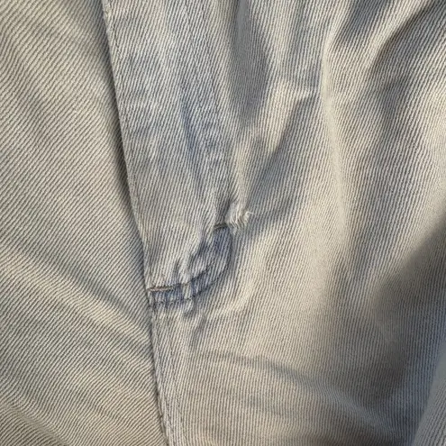 Riders By Lee Lee Riders Vintage Denim Mom Shorts Size 10 Medium High Waist Light Wash FLAWED