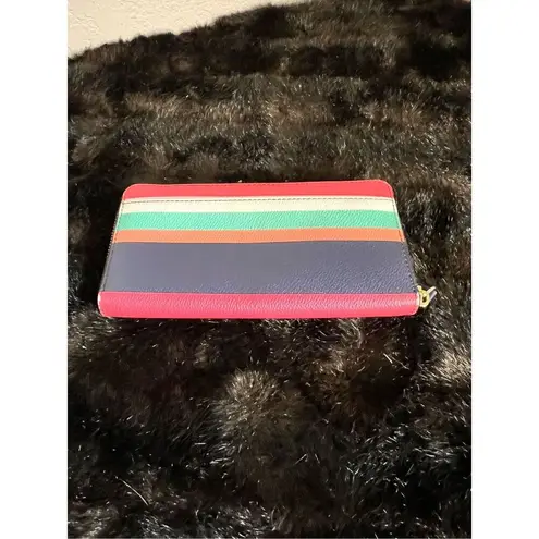 Kate Spade  Neda Zip Around Wallet - Daycation Tropical Stripe