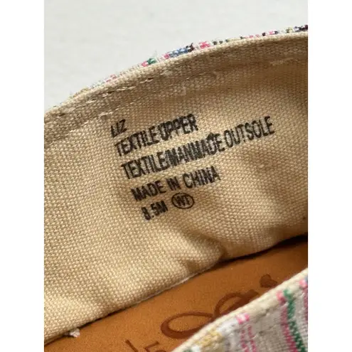 Jellypop Espadrille Slip On Flats Woven Striped Bow Women's Size 8.5M Shoes