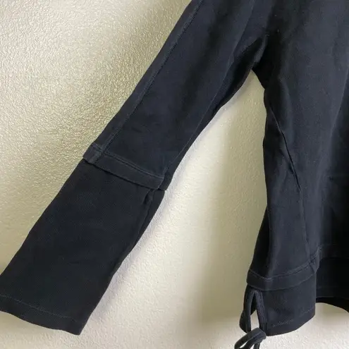 Andrea Ya'aqov Sweatshirt Black Small Womens Pullover Oversized Goth Ties Italy