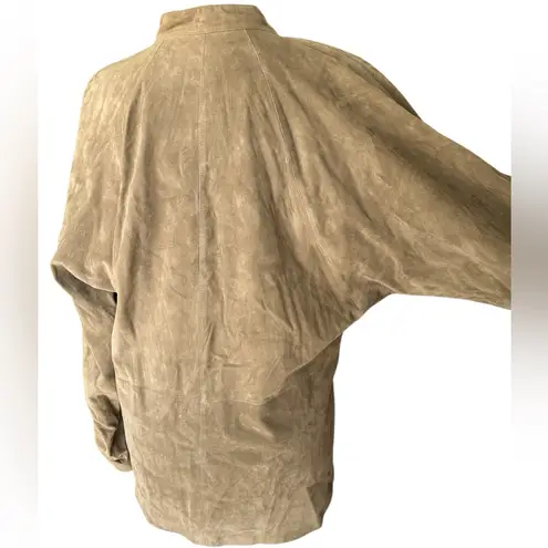 Vintage Western Italian Genuine Lamb Skin Leather Blouse Button