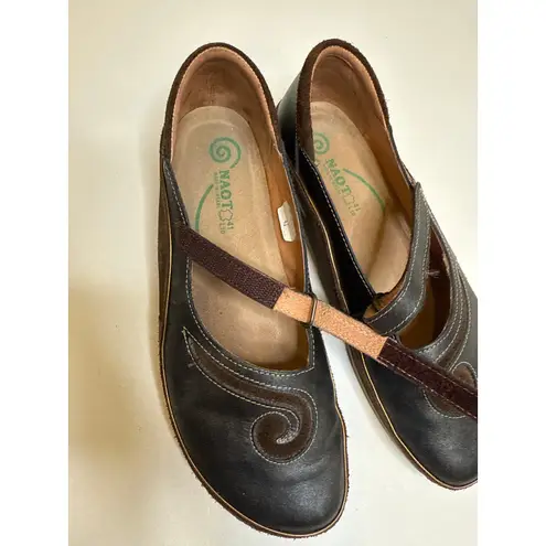 Naot Leather/Suede Matai Copper Women’s Mary Janes EUC Sz 41/ US 10