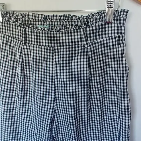 LF  Mint Vanilla Gingham Check Paperbag Pants
