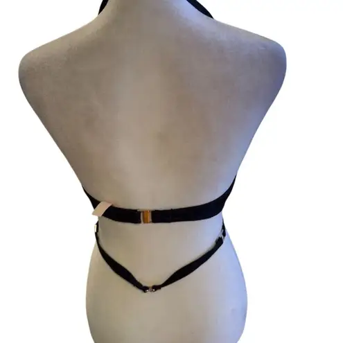 Victoria's Secret  Women's The Hottie Halter Bikini Top 34C Black Underwire