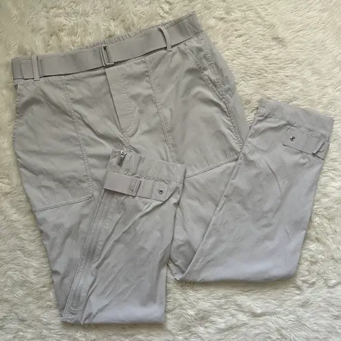 Athleta Trekkie Pant Belted Pull On Lightweight Ripstop Hiking Athletic 10