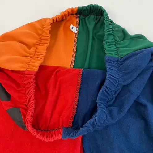 Custom Reworked Patchwork Shorts Red Size M