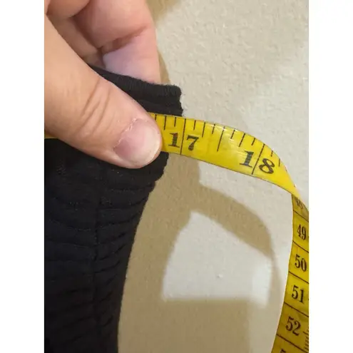 Eliza J Women Off the Shoulder MIDI Sweater Knit Dress Black Side Slit Ribbed