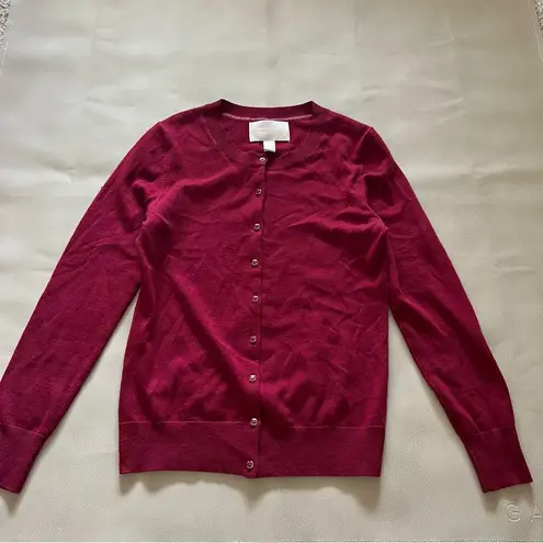 Banana Republic  Merino Wool Cardigan in Red, Size Small