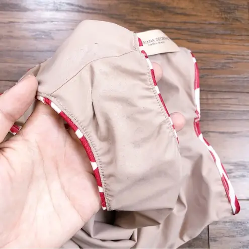 Adriana Degreas • Bacio Lip Print Swimsuit one piece red cream retro beach