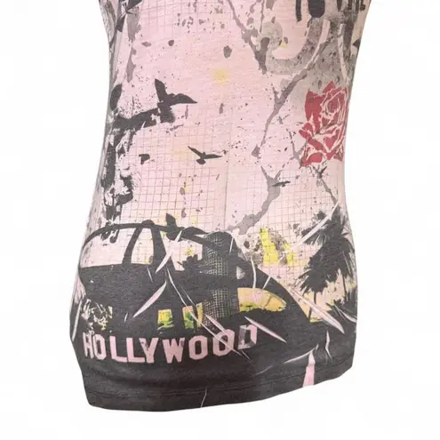 Next Level Apparel Burnout Tee Y2K Rock Star GF Indie Grunge Size Large Graphic