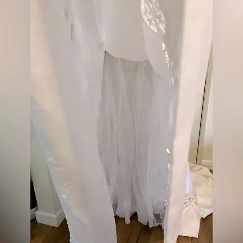 Wedding Dress Bridals White Wedding Dress with Long Train