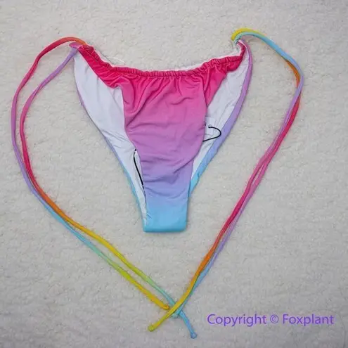 NEW Monica Hansen Beachwear MHB miami vice string bikini bottom, size s Pink