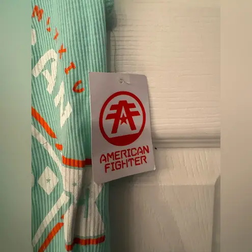 American Fighter x Affliction Massachusetts Women's Mint Green Tank Size Small