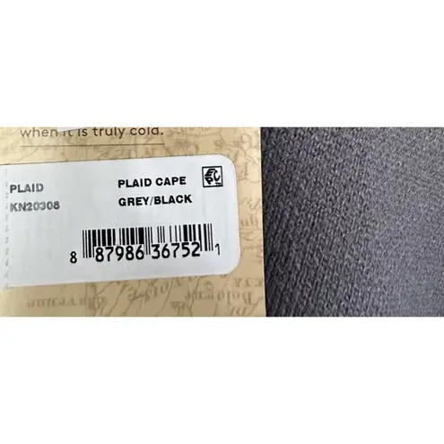 Patricia Nash Women's Plaid Cape Gray/Black