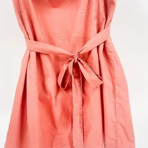 Vintage Y2K 2000s Puka Shell Beaded Tunic Tie Back Tank Top Pink