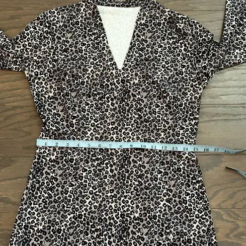 J. McLaughlin   Catalina Cloth Ivana Sheath Dress Leopard Print Size Small