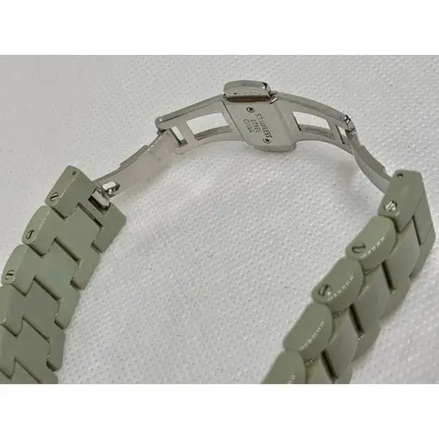 Isaac Mizrahi Isaac Mizrah Live! Ceramic green women watch 35mm floral bezel size 6” running