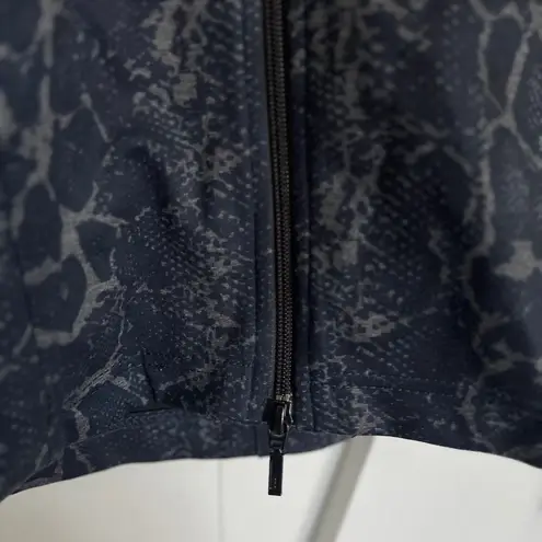 Anatomie THE MOJO PONTE SLIM FIT JACKET IN PYTHON Size L Blue Size L