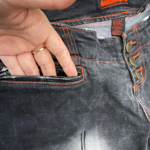 Dollhouse Rare Y2K Black Denim Flared Wide Leg Jeans