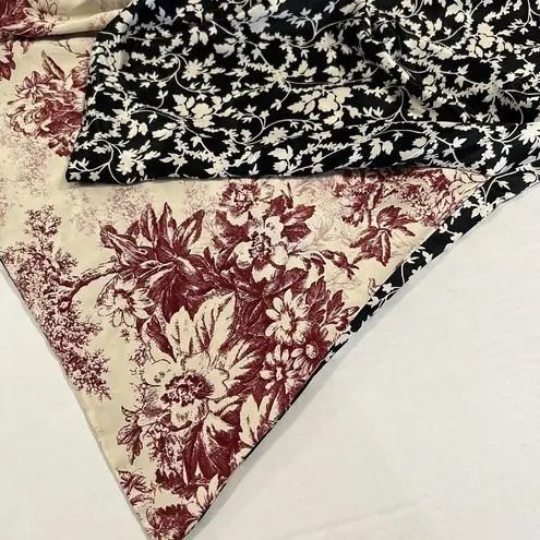 Tracy James Collection Sz M/L Stella Reversible Belted Midi Dress Long Sleeve Size L